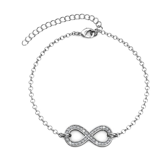 Pulseras Infinity Eight - Plata y Cristal - Image 1