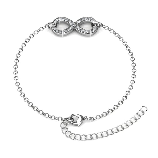 Pulseras Infinity Eight - Plata y Cristal - Image 2