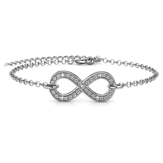 Pulseras Infinity Eight - Plata y Cristal - Image 3