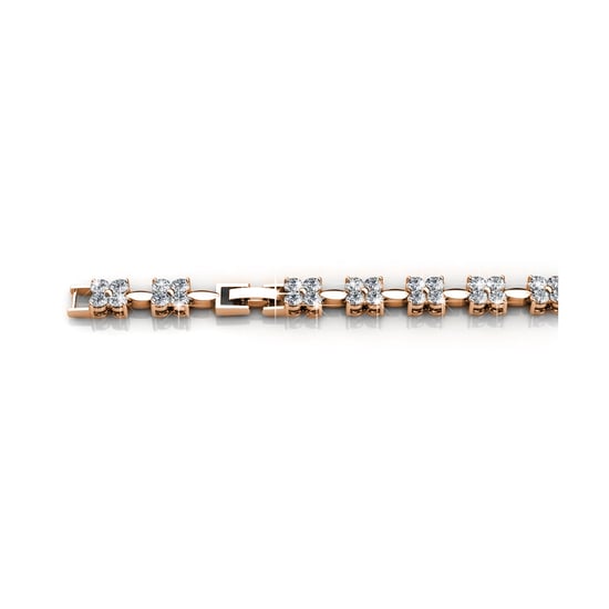 Pulseras dulces - Oro rosa y cristal - Image 2