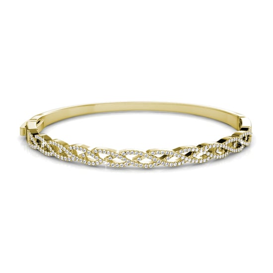 Pulseras Trenzadas - Oro y Cristal - Image 3