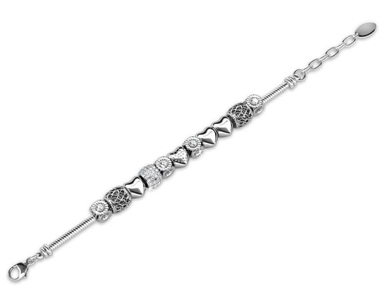 Pulseras con dijes radiantes: plata y cristal - Image 4