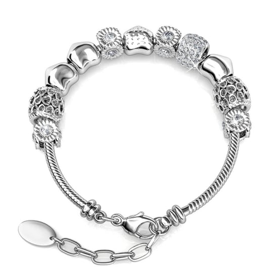 Pulseras con dijes radiantes: plata y cristal - Image 5