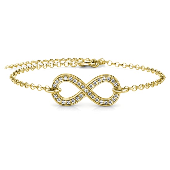 Pulseras Infinity Eight - Oro y Cristal - Image 2