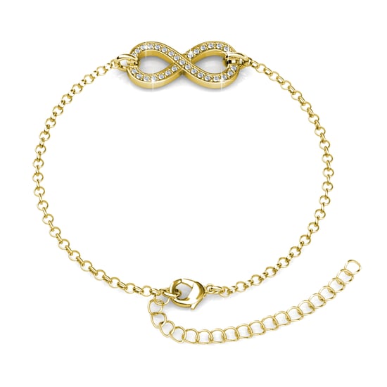 Pulseras Infinity Eight - Oro y Cristal - Image 3