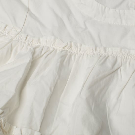 Camisa corta de manga corta con volantes 856269 niña - Image 2