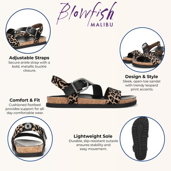 Sandalias con plantilla de leopardo marrón para mujer Blowfish Malibu - Lance - Image 2