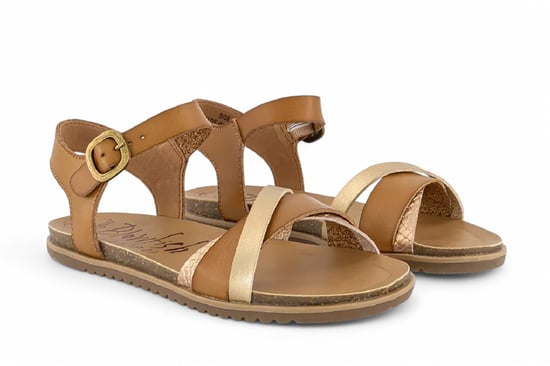 Sandalias de cuña con hebilla y tiras para mujer Blowfish Malibu en color tostado - Monti-B - Image 3