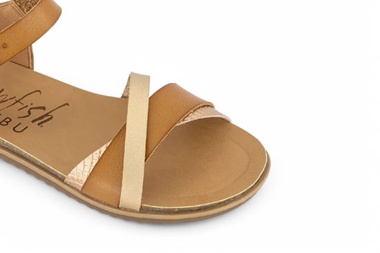 Sandalias de cuña con hebilla y tiras para mujer Blowfish Malibu en color tostado - Monti-B - Image 6