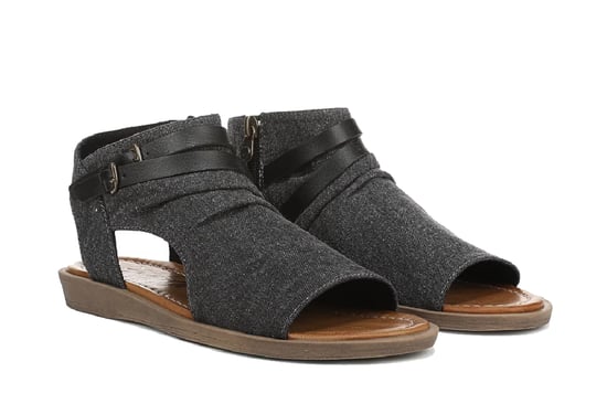 Sandalias de cuña baja con tiras color carbón Blowfish Malibu para mujer - Denver - Image 3