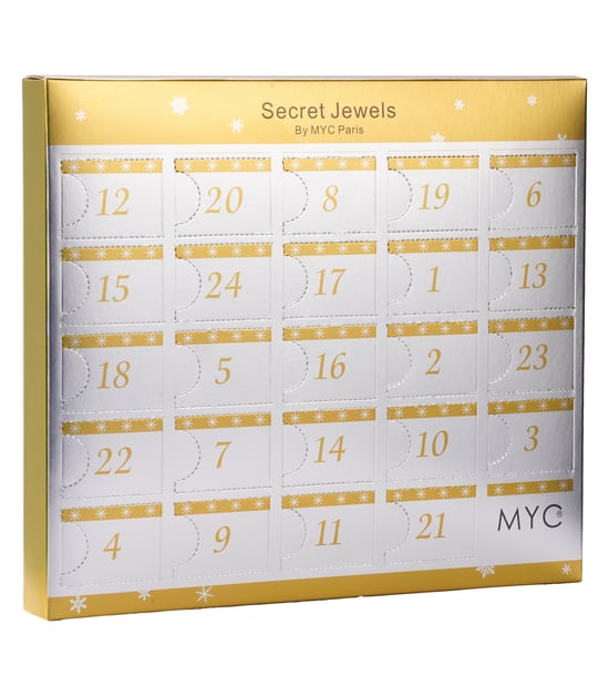 Calendario de adviento 12 joyas, 11 perlas y 1 sorpresa - Oro y Cristal - Image 2