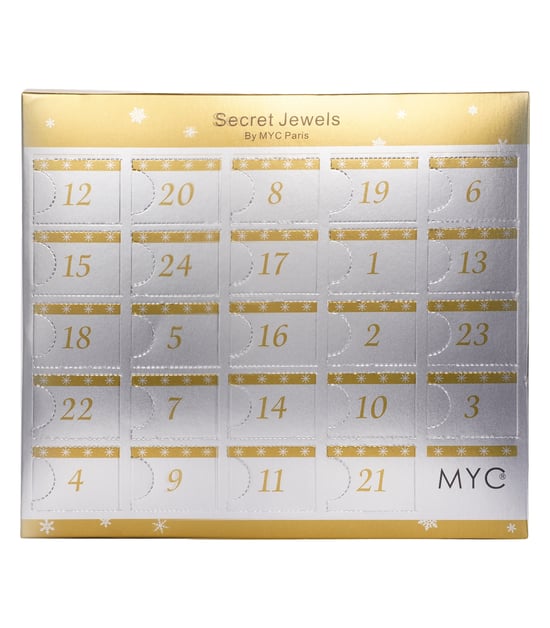 Calendario de adviento 12 joyas, 11 perlas y 1 sorpresa - Oro y Cristal - Image 3