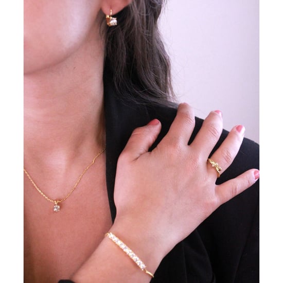 Conjuntos Mia Round Vernice - Oro y Cristal - Image 2