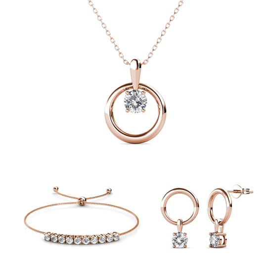 Conjuntos Mia Octavia - Oro rosa y cristal - Image 1