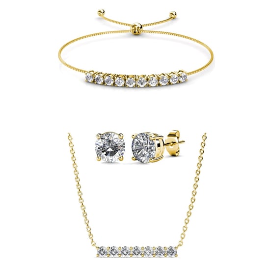 Conjuntos Mary Crystal Mia - Oro y Cristal - Image 1