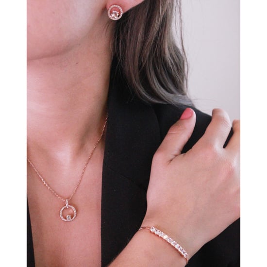 Conjuntos Mia Amory - Oro rosa y cristal - Image 2