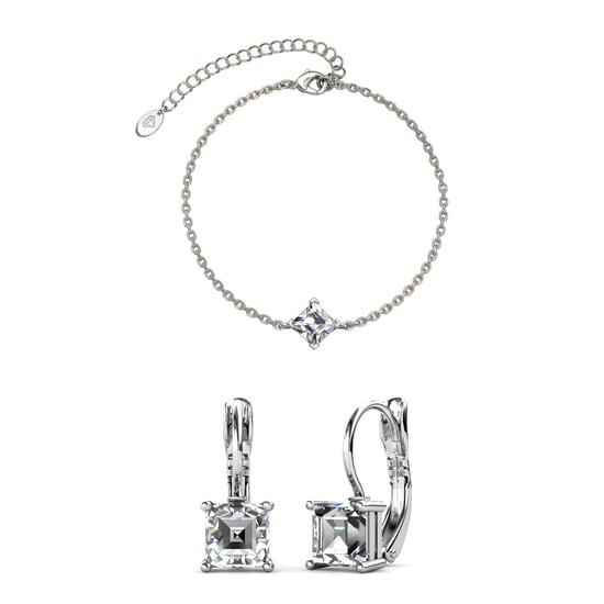 Conjuntos Calle Square - Plata y Cristal - Image 1