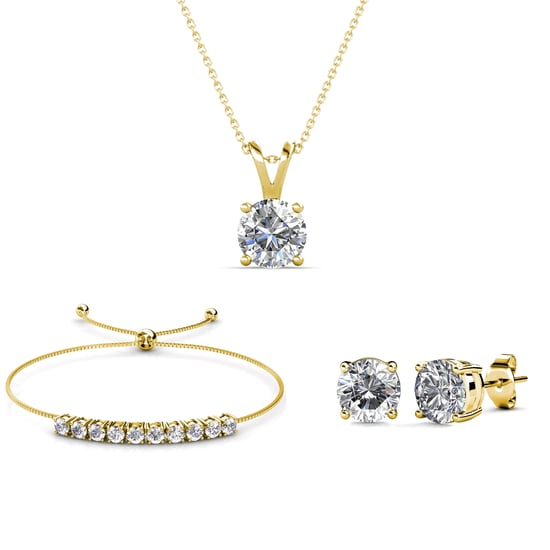 Conjuntos Crystal Mia - Oro y Cristal - Image 1