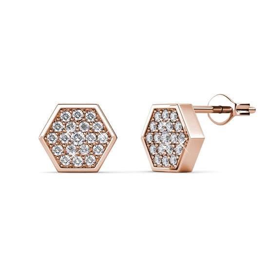 Conjuntos hexagonales: oro rosa y cristal - Image 2