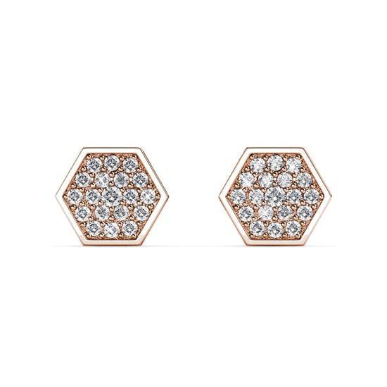 Conjuntos hexagonales: oro rosa y cristal - Image 3