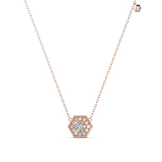 Conjuntos hexagonales: oro rosa y cristal - Image 4