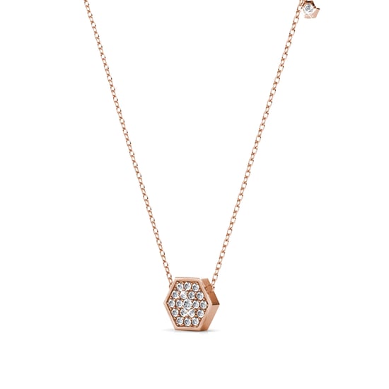 Conjuntos hexagonales: oro rosa y cristal - Image 5