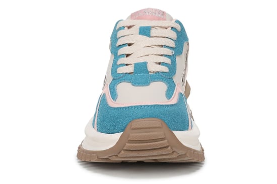 Zapatillas deportivas retro con cordones Blowfish Malibu para mujer, color rosa y azul - Leo - Image 4