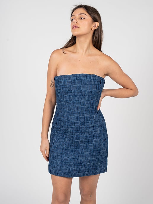 Pinko Vestido Rilassata de mujer azul - Image 3