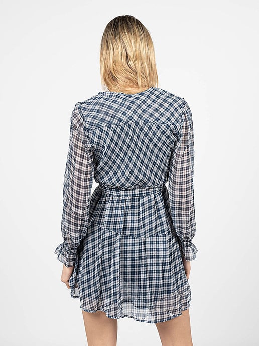 Pepe Jeans Vestido Ottavia de mujer Blanco, azul oscuro - Image 4
