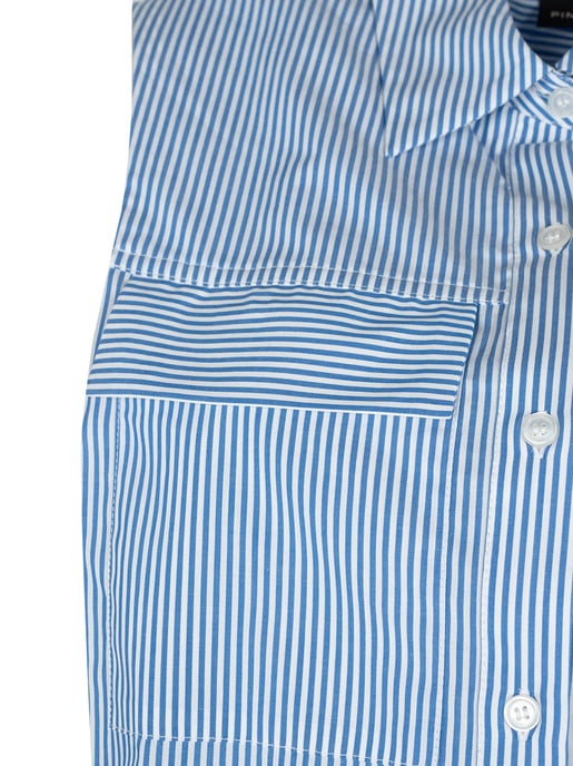 Pinko Camisa Attutire de mujer Blanco, azul - Image 6