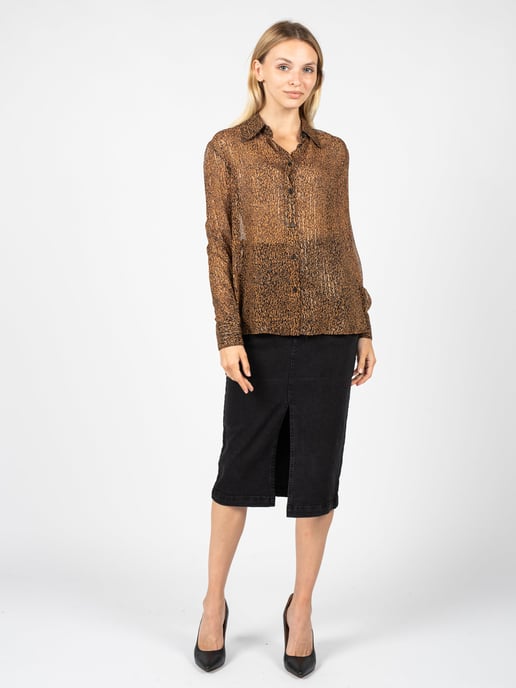 Pinko Camisa Smorzare 28 de mujer negro, marrón - Image 2