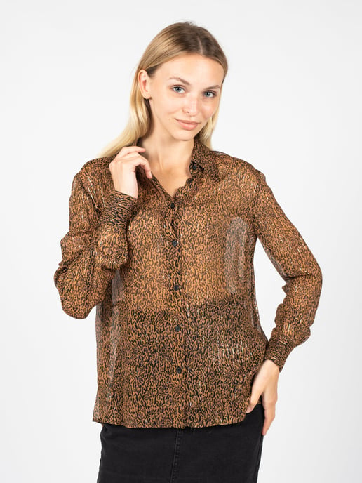 Pinko Camisa Smorzare 28 de mujer negro, marrón - Image 3