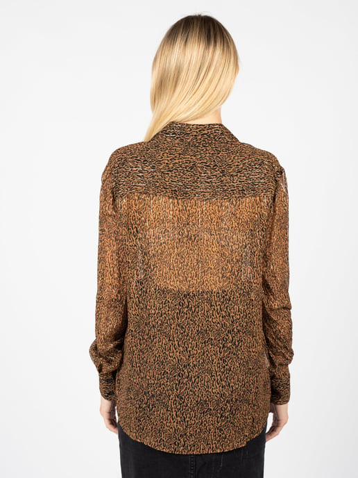 Pinko Camisa Smorzare 28 de mujer negro, marrón - Image 4