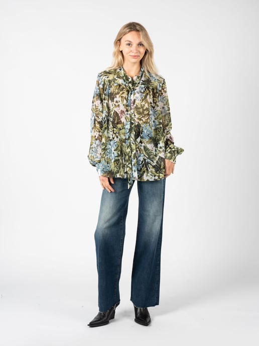 Pinko Camisa Betsy 1 de mujer verde - Image 2