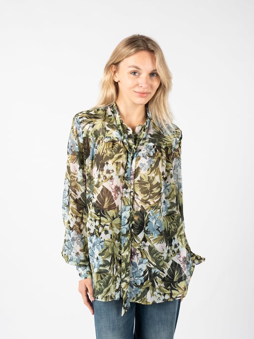 Pinko Camisa Betsy 1 de mujer verde - Image 3