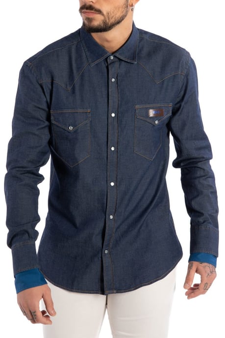 Takeshy Kurosawa Camisa Rodeo del hombre azul oscuro - Image 2