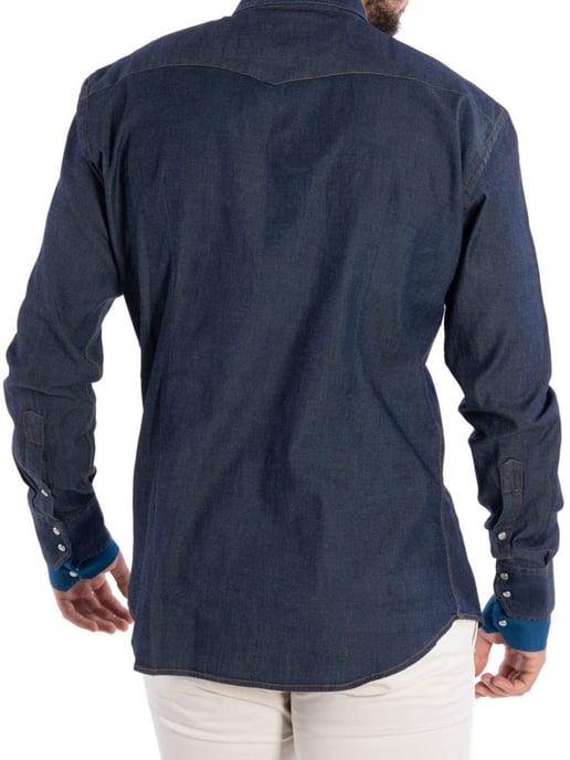 Takeshy Kurosawa Camisa Rodeo del hombre azul oscuro - Image 3