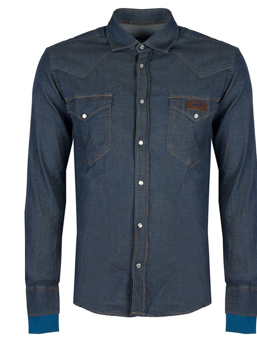 Takeshy Kurosawa Camisa Rodeo del hombre azul oscuro - Image 4