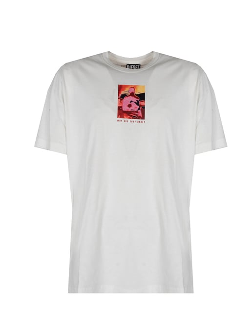 Diesel T-Shirt Just del hombre Blanco - Image 1
