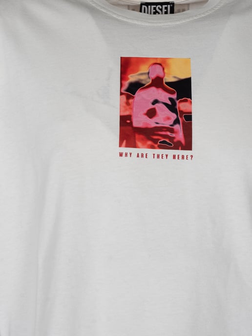 Diesel T-Shirt Just del hombre Blanco - Image 3