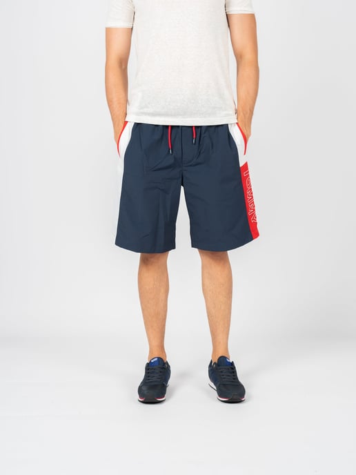 Tommy Jeans Bermudas del hombre Blanco, rojo, azul oscuro - Image 3