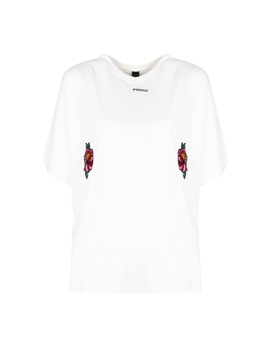 Pinko T-shirt Toccante de mujer Blanco - Image 1