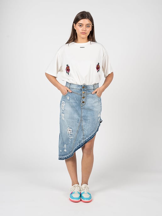 Pinko T-shirt Toccante de mujer Blanco - Image 2
