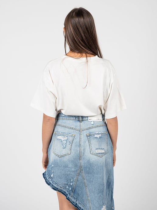 Pinko T-shirt Toccante de mujer Blanco - Image 5