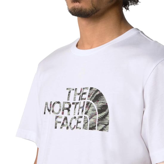 Camiseta de Manga Corta Fácil para Hombre The North Face TNF Blanca/Beta Flash - Image 6
