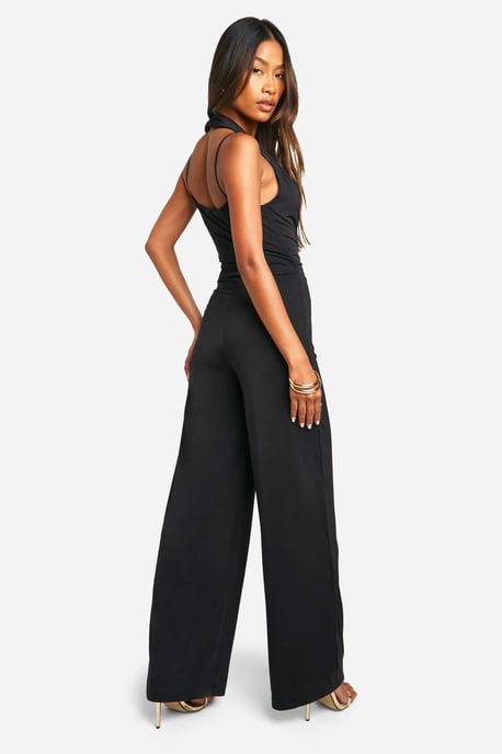 Plunge Wide Leg Jumpsuit - Image 2