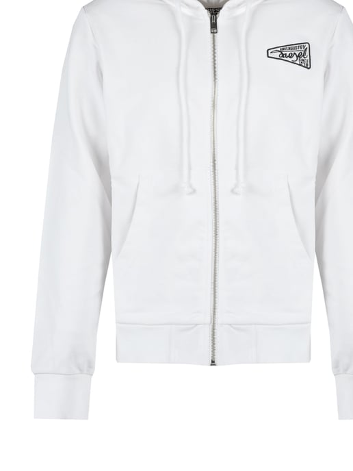 Diesel Sudadera Ginn Hood del hombre Blanco - Image 4