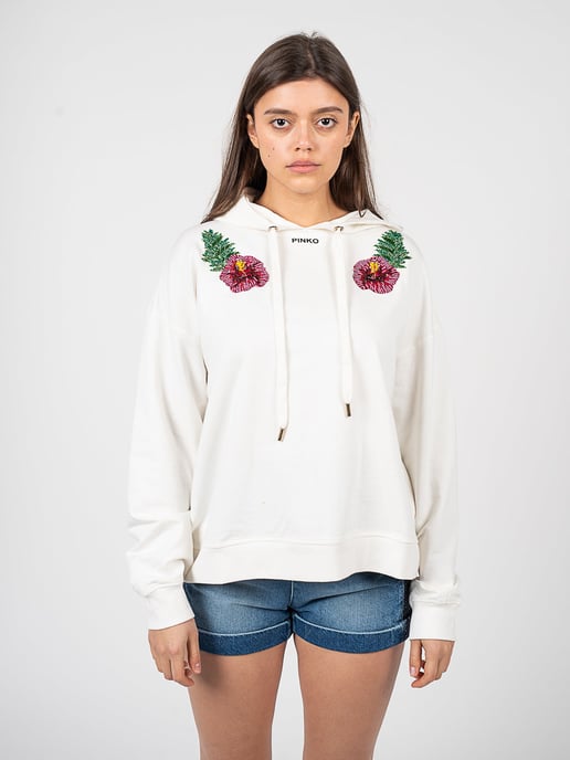 Pinko Sudadera Mutato de mujer Blanco - Image 3
