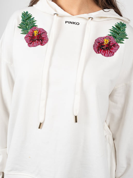 Pinko Sudadera Mutato de mujer Blanco - Image 4