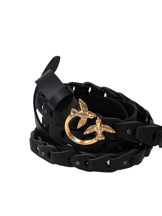 Pinko Cinturón Love Double Belt H2 de mujer negro - Image 2